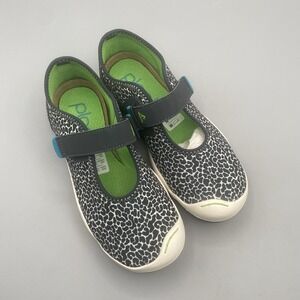 PLAE Chloe Shoes Mary Jane Sneaker Leopard Eel Girls Youth Size 1 UK 13
